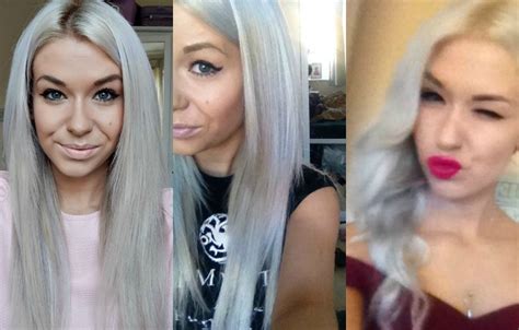 It is the result of the second session of a color correction, so it's still a work in progress! Mellor & Russell Simply Bright Silver Hair Dye | Review ...