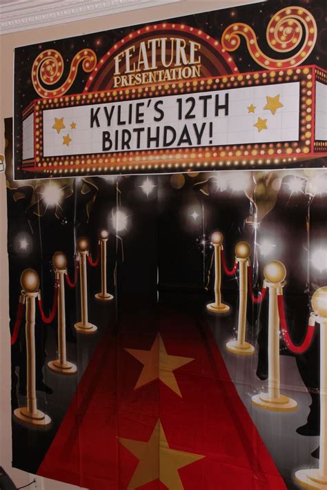 Hollywood Personalized Banner And Backdrop From