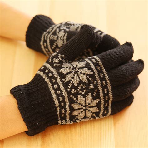 Mens womens winter knit touch screen thermal insulated finger mitten gloves lottop rated seller. Fashion New Men Unisex Winter Wool Knit Wrist *Gloves ...
