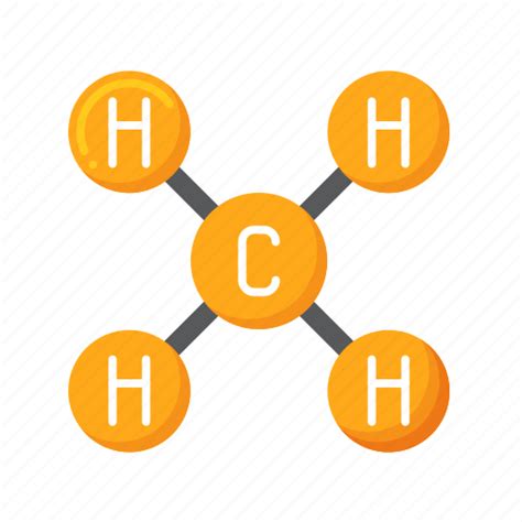 Methane Molecule Gas Chemistry Icon Download On Iconfinder