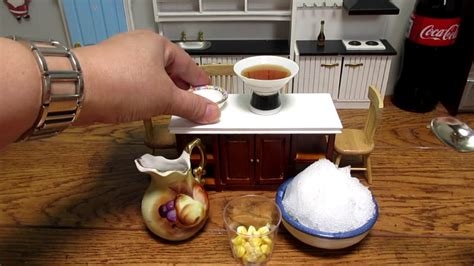 Miniature Cooking Mini Food Recipes Mais Con Yelo Tiny Edible Food