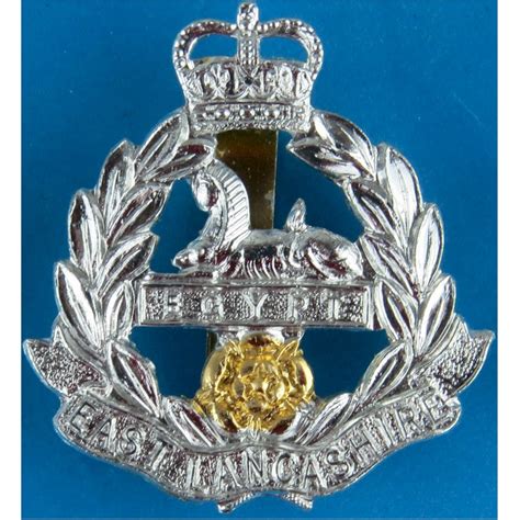 East Lancashire Regiment Staybrite Army Cap Badge