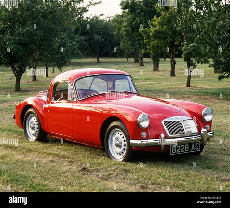 Mga Twin Cam From 1958 60 Parked In Countryside Stock Photo Alamy