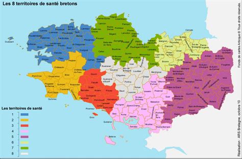 Carte De Bretagne Avec Villes Principales ≡ Voyage Carte Plan
