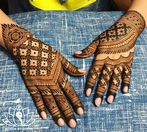 Beautiful Front And Back Hand Mehndi Designs For Bridal