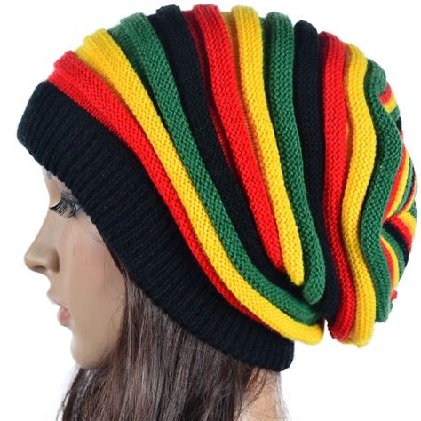 Buy Women Knitting Jamaica Rasta Beanie Skullcap Cap