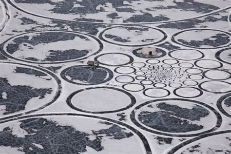Worlds Largest Artwork Created On Frozen Lake Baikal
