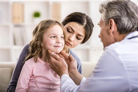 Mom With Kid At The Doctor Stock Photo Image Of Infection Patient
