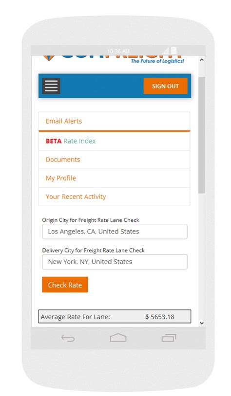 $0 /month for unlimited search requests. Truck Load Rate Checking Tool Added to ComFreight Load Board
