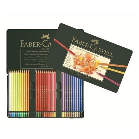 Faber Castell Polychromos Colored Pencils Tin Set Of 60 Assorted Colors