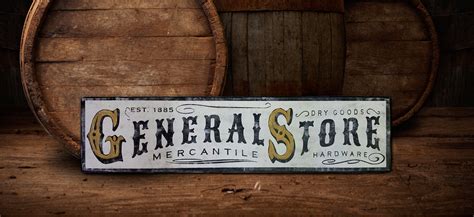 General Store Wood Sign Antique Style Decor Sign Treasure