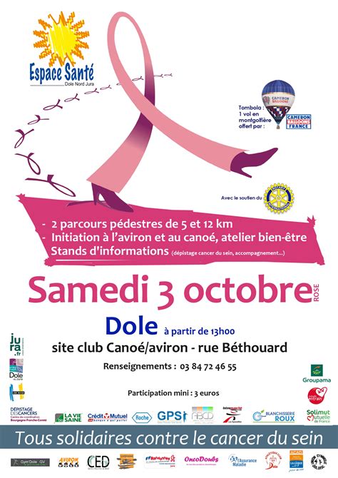 Octobre Rose La Section De Dijon Vous Invite à Dole Le 2 Octobre