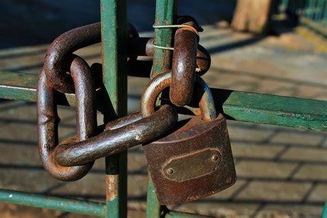 Padlock And Chain Free Stock Photo Public Domain Pictures