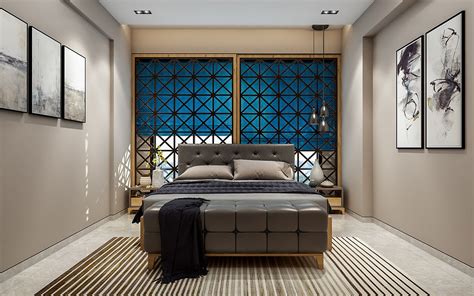3d Visualization Portfolio On Behance Indian Bedroom Design Modern