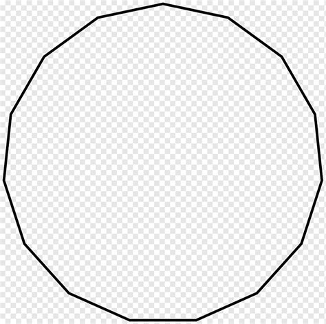 Icosagon Circle Internal Angle Regular Polygon Polygon Angle White