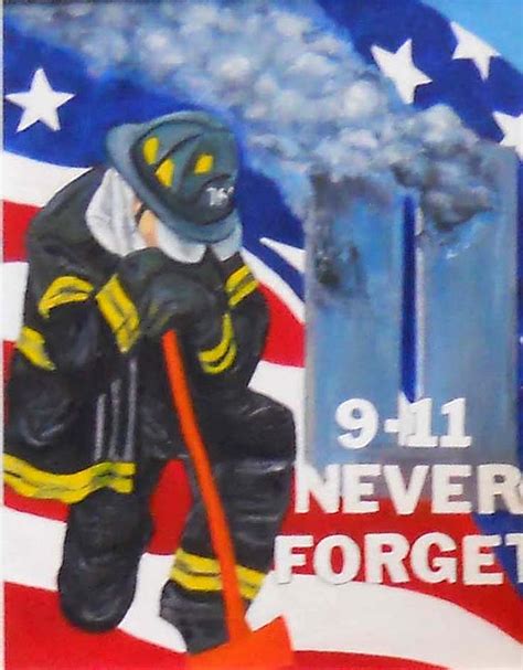 9 11 Never Forget Painting By Olga Kaczmar Fine Art America