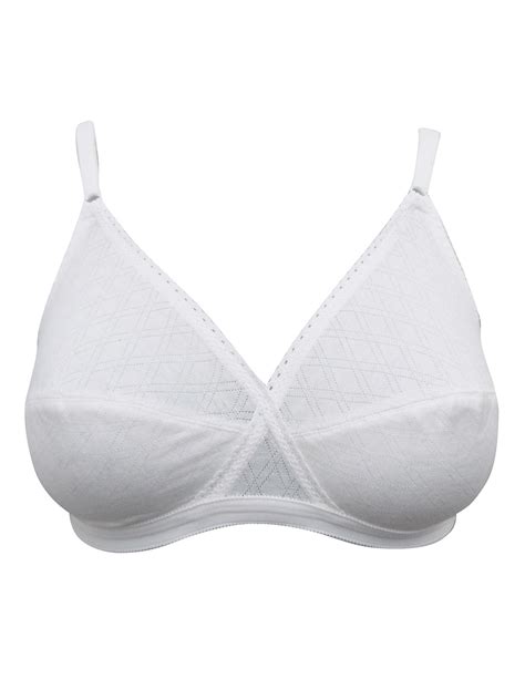 playtex playtex white cross your heart geo texture soft bra size 32 to 34 a b