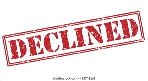 Declined Stamp Stock Illustration 433741168 Shutterstock