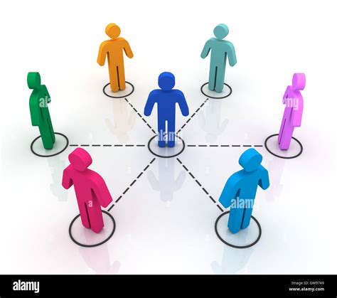 Human Connections Isolated 3d Illustration Stock Photo Alamy