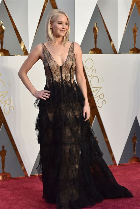 Jennifer Lawrence Oscars 2016 In Hollywood Ca 2282016 Celebrity