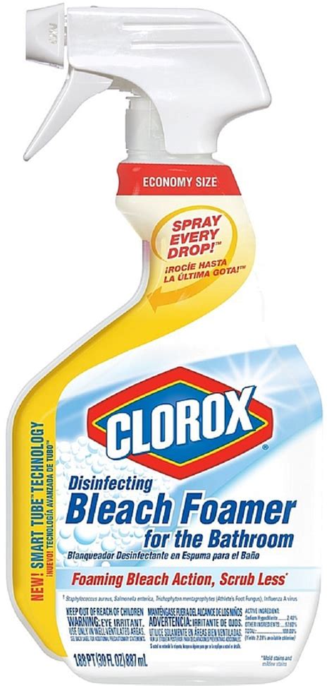 Clorox Bleach Foamer Bathroom Cleaner 30 Oz Pack Of 3