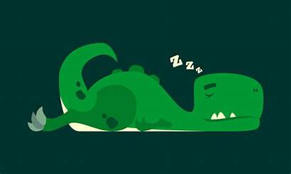 Dinosaur Sleeping Cartoon Vector Clip Dino Rex