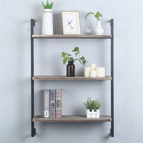 Wooden wall sculpture of animal heads is something that has been in trend since ages. Industrial Metal and Wood Wall Shelf Unit | Best Modern ...