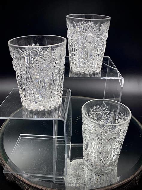 Signed Libbey American Brilliant Cut Glass Pitcher And Tumblers Pattern Is 47 Collectors Weekly