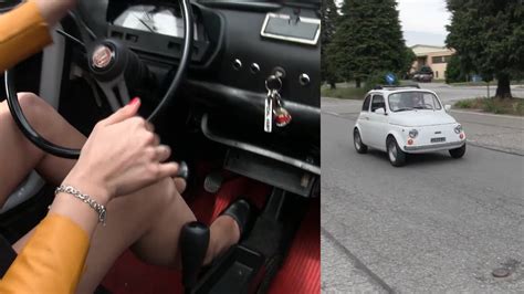 ⚡️ Code 562 ️ Fiat 500 High Heels And Barefeet Drive Starring Miss