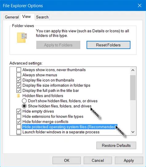 How To Show Hidden Files And Folders In Windows 1110