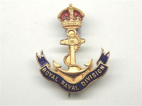 The Royal Naval Division Lapel Badgekc Army Badge Navy Uniforms
