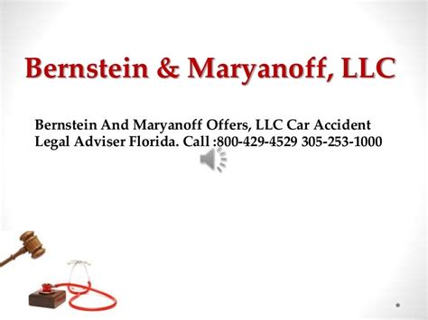 Bernstein And Maryanoff Llc Florida Personal Injury Lawyers