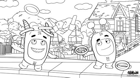 What's the joy and fun of plain colourless pogo? Oddbods Coloring Book | Maysalward