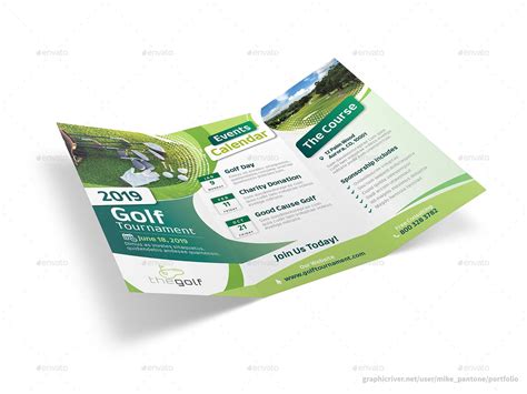 Golf Tournament 2019 Trifold Brochure | Trifold brochure, Golf tournament, Brochure