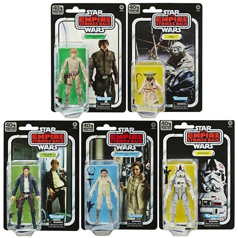 Star Wars Th Anniversary Black Series Wave Set Of Empire Strikes Back Action Figures