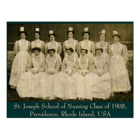 St Joseph School Of Nursing Class Of 1908 Postcard Zazzle Saint