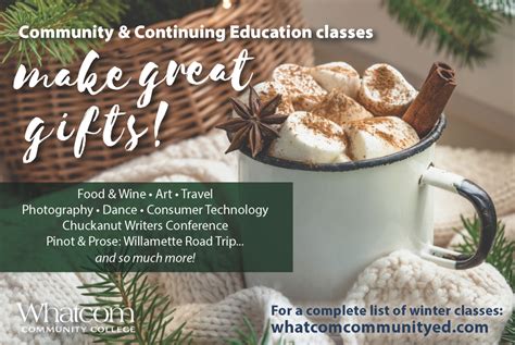 Get information on the whatcom community college men's soccer program and athletic scholarship opportunities in the ncsa student athlete portal. Whatcom Community Education Classes Make the Perfect Gift ...