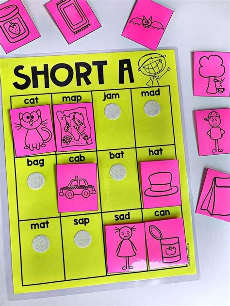 Short A Picture Match Literacy Center For Kindergarten Your Kiddos