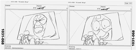 The Storyboard For An Animated Movie Is Shown In Black And White As