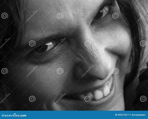 Angry Grin Stock Image Image Of Forehead Face Brows 49317617