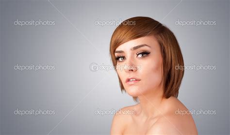 Close Up Portrait Of Beautiful Babe Naked Girl Stock Photo By Ra Studio