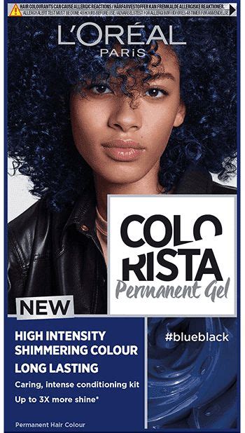 Colorista Blue Black Permanent Gel Hair Dye Designed With Pure Dyes For