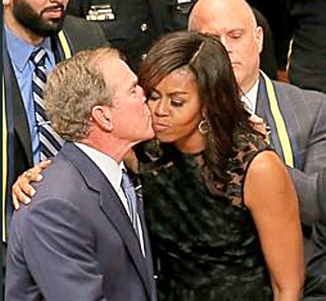 Bush in an interview with bush's daughter discussing the recent ellen degerenes controversy. The Strange Relationship Of George W. Bush And Michelle ...