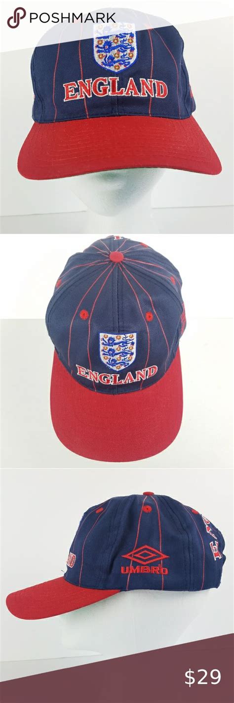 Umbro England Soccer Snapback Hat Cap Snapback Hats Umbro Clothes