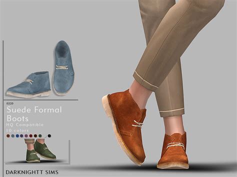Male Suede Formal Boots Sims 4 The Sims Book