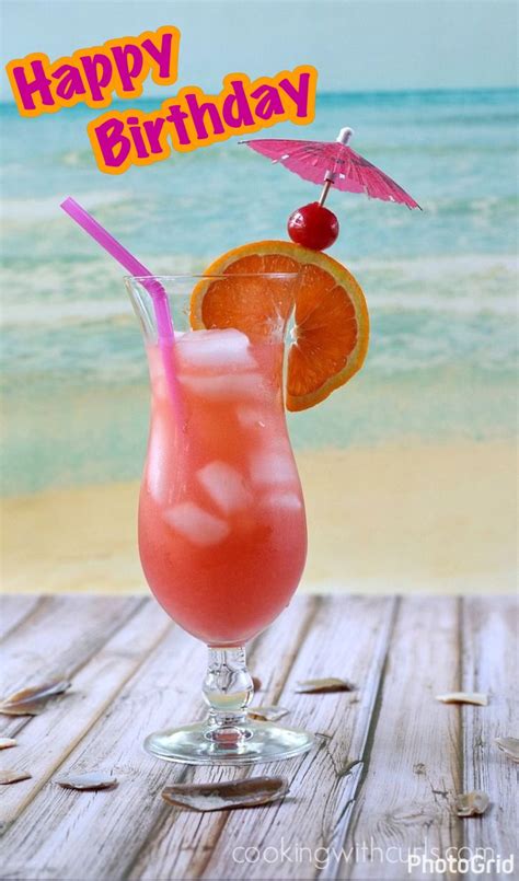 Happy Birthday Beach Drinks Asummaryh