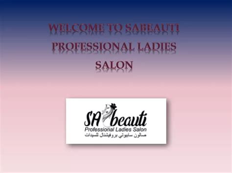 Ppt Home Salon Sabeauti Professional Ladies Beauty Salon Powerpoint