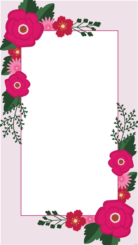 Free Wedding Floral Border Background Download In Illustrator Eps