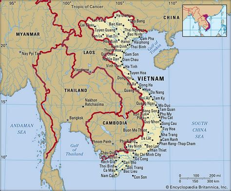 Map Of Vietnam And Geographical Facts Where Vietnam On The World Map World Atlas