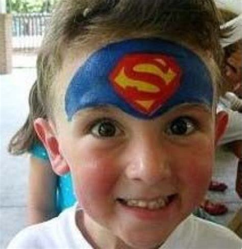 Pin By Kacau Araujo On Pintando Superman Face Painting Superhero